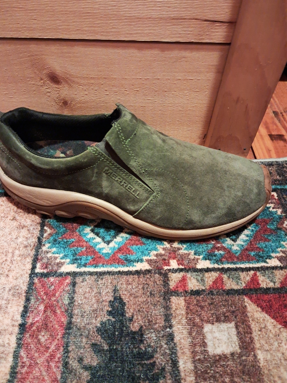 Merrell Men's Green Suede Slip-On Shoe